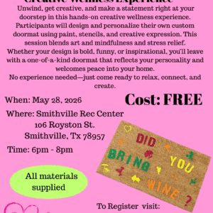 DIY Doormat Creative Wellness Experience