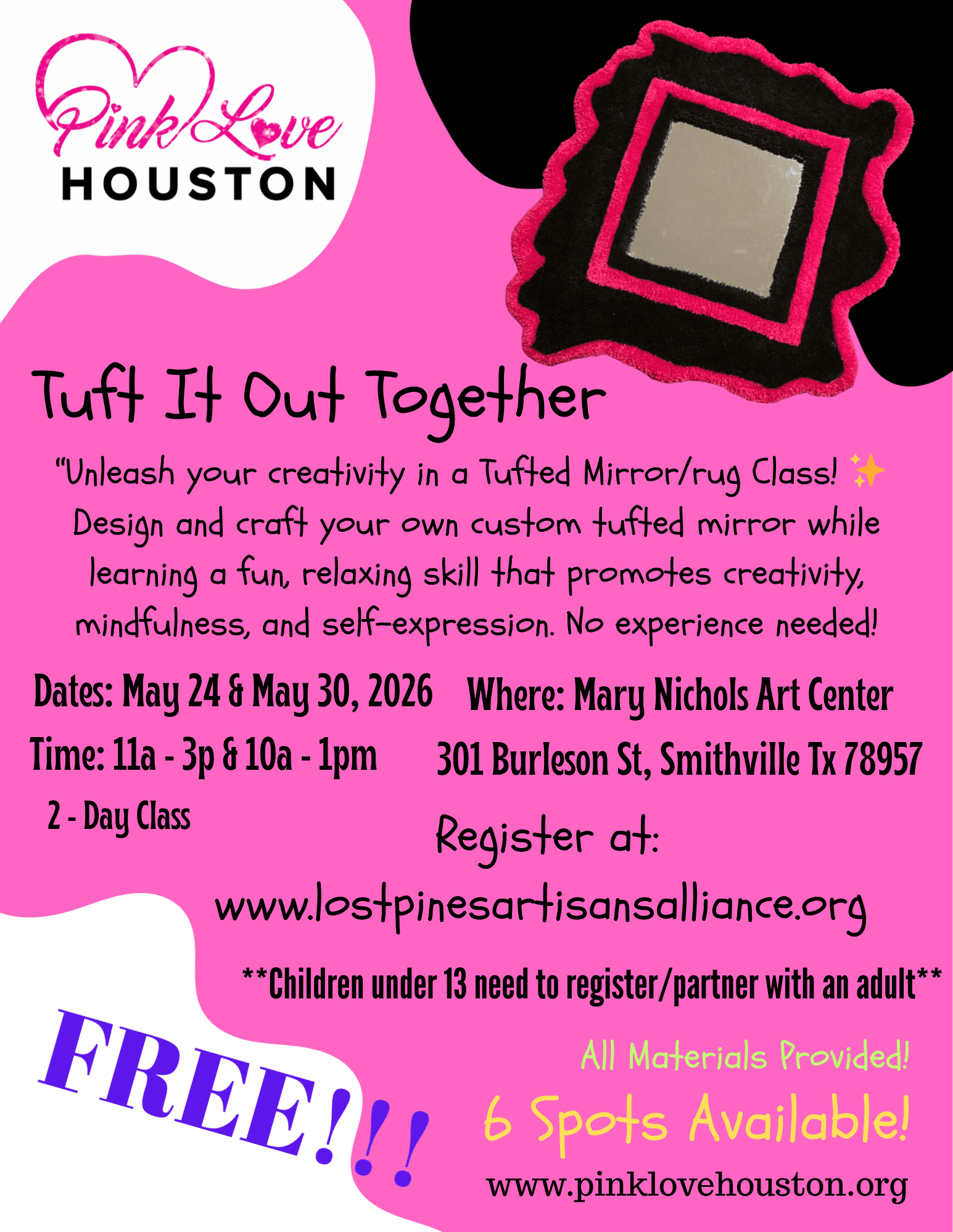 Tuft It Out Together Flyer MAY 24